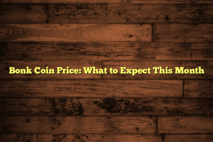 Bonk Coin Price: What to Expect This Month