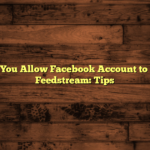 How Do You Allow Facebook Account to Support Feedstream: Tips