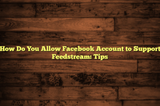 How Do You Allow Facebook Account to Support Feedstream: Tips