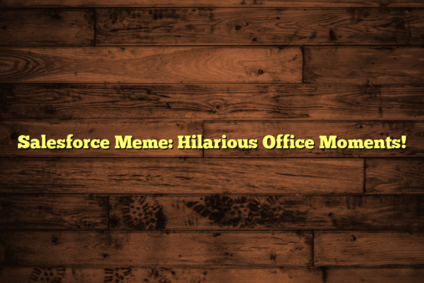 Salesforce Meme: Hilarious Office Moments!