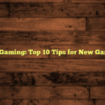 Fun Gaming: Top 10 Tips for New Gamers