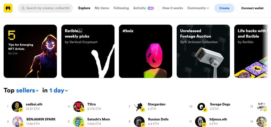 resena de rarible el mercado nft de proxima generacion