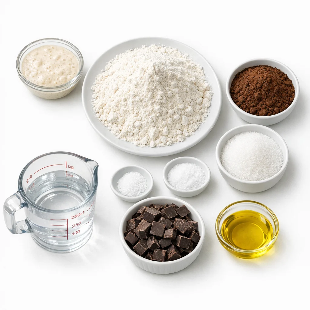 Chocolate sourdough bread