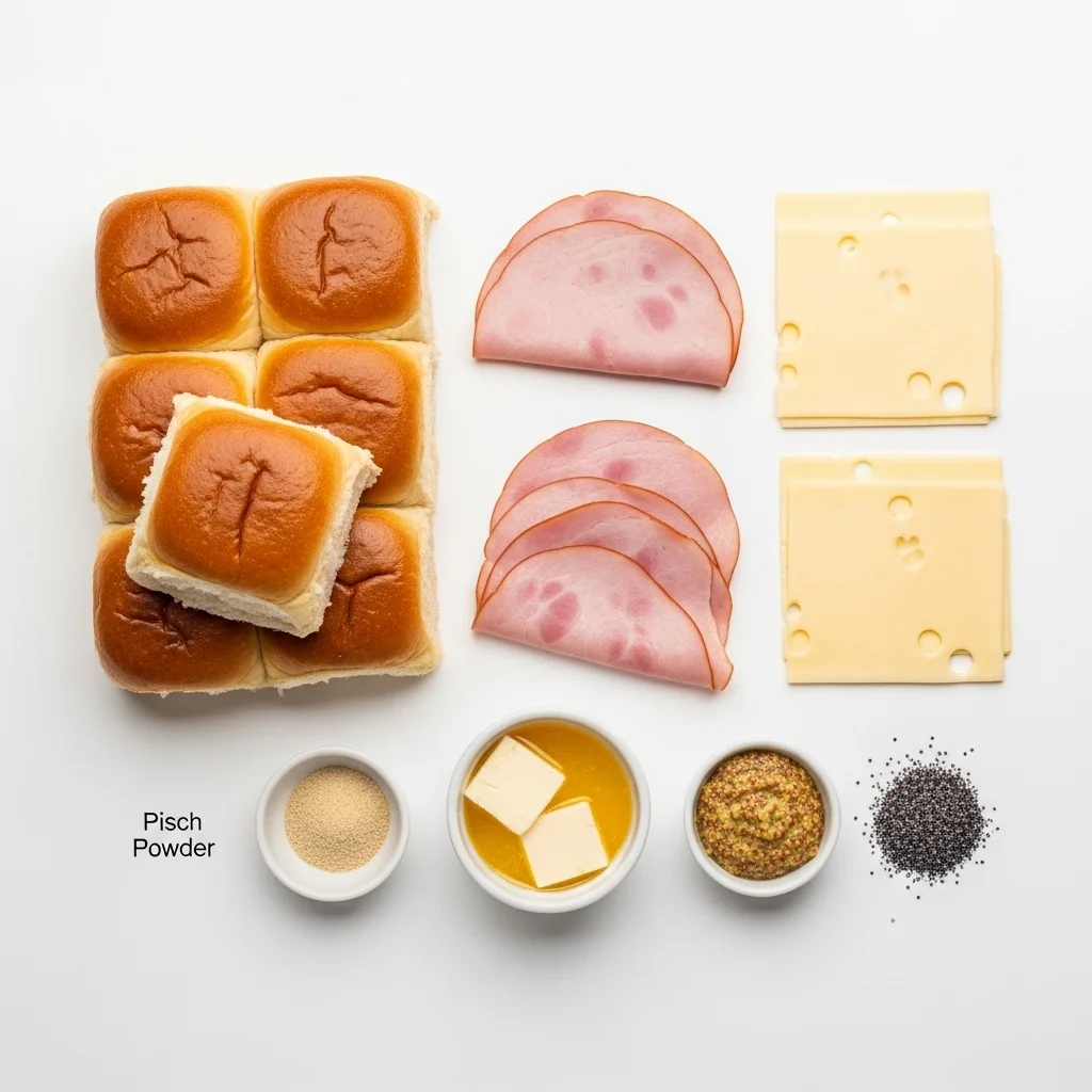 Ham and Cheese Hawaiian Rolls