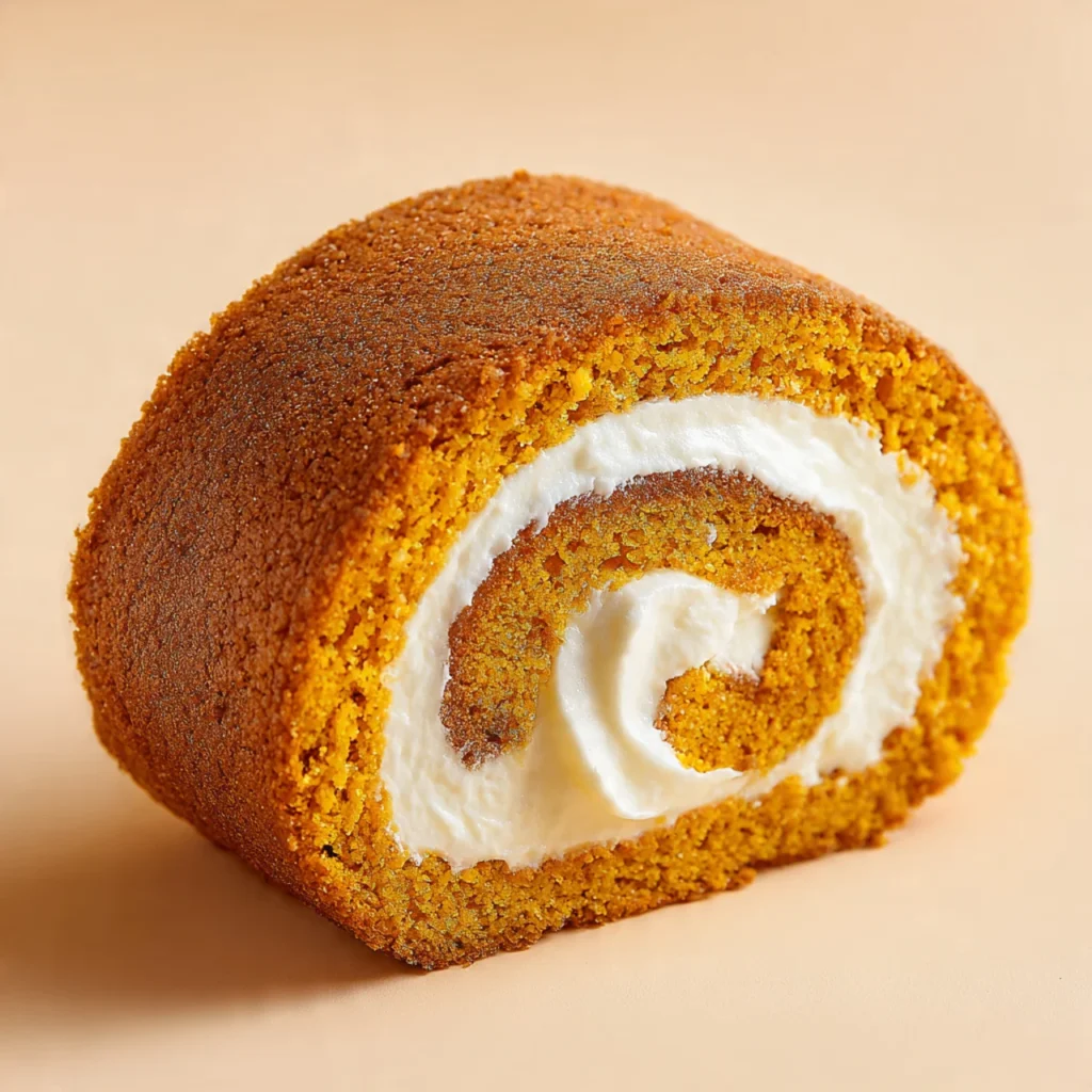 Pumpkin Roll With Cream Cheese Filling