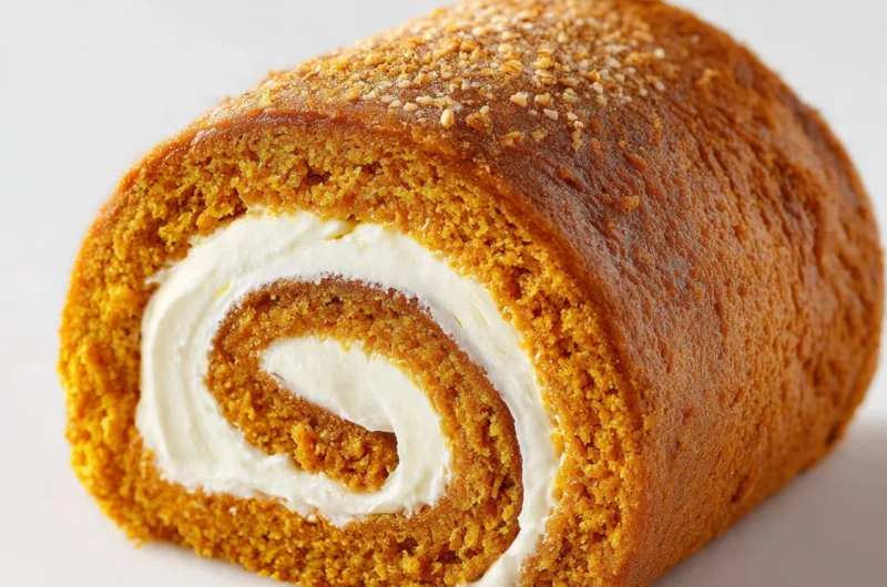 Pumpkin Roll With Cream Cheese Filling
